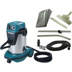 Aspirateur makita - 220 mbar - 1050w - classe l - sac - 32 litres