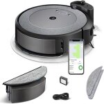 Aspirateur robot laveur - irobot - i517240 - i5 roomba combo - noir