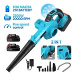 Aspirateur souffleur 2 en 1 - souffleur de feuilles sans fil 21v - 2 x 1. 5ah batterie et chargeur - ... Aspirateur souffleur 2 en 1 - souffleur de feuilles sans fil 21v - 2 x 1. 5ah batterie et chargeur - ...