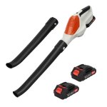 Souffleur de feuilles 180cfm 150mph avec 2 batteries 24v 1500mah et 1 chargeur 5 vitesses (r�glables) ...