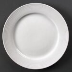 Assiettes � bord large olympia linear 250(�)mm - lot de 12