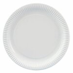 Assiettes carton pure rond  29 cm blanc