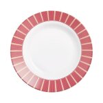 Assiette creuse 22 cm - astre bordeaux - luminarc