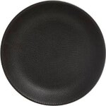 Assiette creuse - secret de gourmet - caviar - lot de 6 - 20cm - noir - grès Assiette creuse - secret de gourmet - caviar - lot de 6 - 20cm - noir - grès