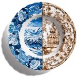 Assiette creuse - seletti - sofronia - multicouleur - porcelaine bone china - 254 h. 42