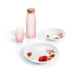 Assiette dessert avec d�cor floral 19 cm - bergamote - luminarc
