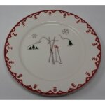 Assiette  dessert faence aravis 21. 5 cm lot de 6