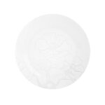 Assiette  dessert - luminarc - poppy flowers white - verre tremp - lot de 6