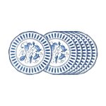 Assiette  dessert napoli bleue 21 cm (lot de 6) - table passion