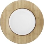 Assiette � dessert en opale d. 22cm - lot de 6 nordic alpaga