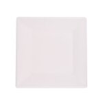 Assiettes jetables - paris prix - lot de 12 - 15 cm - canne  sucre - couleur blanc