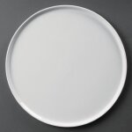 Assiettes � pizza blanches 330mm olympia - lot de 4
