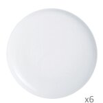 6 assiettes � pizza friends time blanche - luminarc