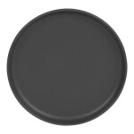 Assiette plate uno noir 28 cm (lot de 6) - table passion