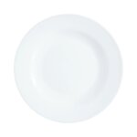 Assiette plate evolution luminarc - lot de 6 - blanc - opale - compatible lave - vaisselle