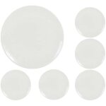 Assiette plate - la mediterrnea - lot de 6 - grs ivoire - 26 cm - multicolore