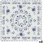 Assiette plate - la mediterrnea - porcelaine - multicolore - lot de 6 units - 244 cm