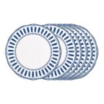 Assiette plate napoli bleue 27 cm (lot de 6) - table passion