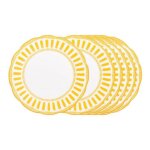 Assiette plate napoli jaune 27 cm (lot de 6) - table passion