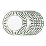 Assiette plate napoli verte 27 cm (lot de 6) - table passion