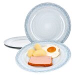 Assiettes plates - ritzenhoff & breker - nordic smilla - 27 cm - porcelaine - set de 4 pices