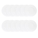 Maxi lot de 12 assiettes plates zen 27 cm - trendup