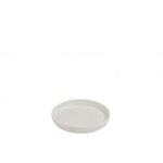 Assiette - porcelaine - d11cm - blanche - mini avec rebord - compatible lave - vaisselle