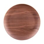 Assiette de prsentation bois brun 34 cm - table passion