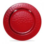 Assiette de prsentation rouge  22  28 cm - pujadas - rouge - l1 - l1 - p1 - h1