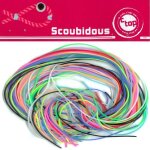 Fils scoubidous - multicolore - assortiment de 20 - 1 mtre chacun - pour enfants - mixte