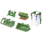 Accessoires chargeur frontal - siku - set 3658 - Échelle 1:32 - plastique - vert Accessoires chargeur frontal - siku - set 3658 - Échelle 1:32 - plastique - vert