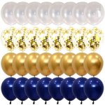 Assortiment de 50 ballons de ftes gonfables ( multicolores et  paillettes )