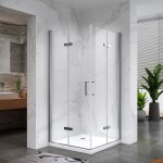 At�a cabine de douche h 190 cm porte pliante pivotante en verre 6 mm dimensions - 85 x 85 cm verre - ...