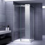 Atemis cabine de douche dangle h. 200 cm porte coulissante verre 8 mm transparent 80 x 80 cm Atemis cabine de douche dangle h. 200 cm porte coulissante verre 8 mm transparent 80 x 80 cm