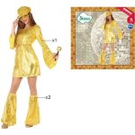 Dguisement disco dor  paillettes femme