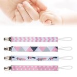 Attache - sucette b�b� 4pcs b�b� attache - sucette chane coton sangle sucette porte - t�tine pour puericulture ...