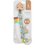 Attache?sucette - sophie la girafe - jungle - clip textile - mati�res douces - couleurs pastel