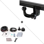 Attelage renault captur (04 / 13 - 12 / 19) col de cygne + faisceau universel 7 broches + boitier �lectronique ...