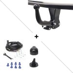 Attelage renault grand scenic 2 (03 / 04 - 04 / 09) col de cygne + faisceau universel 7 broches - auto ...