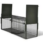 Attrape à animaux cage piège pour animaux chats chiens lapins avec 2 portes hb015 - pai Attrape à animaux cage piège pour animaux chats chiens lapins avec 2 portes hb015 - pai