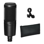 Audio at2020 microphone � condensateur cardio�de 20 - 20000hz microphone m�le xlrm � trois broches pour ...