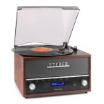 Platine vinyle - audizio - frisco - bluetooth - radio dab + intgre - marron