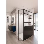 Aurys paroi de douche en kit baleares� atelier n�14 - verre timeless 8 mm tremp� by saint - gobain - ...