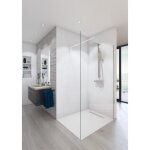Aurys paroi de douche en kit baleares claire - verre timeless 8 mm tremp by saint - gobain - l. 100 ...