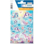 Autocollants 3d - herma - licorne - rose - pour enfants - scrapbooking