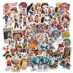 Autocollant one piece 50pcs / lot stickers waterproof manga collection d�coration t�l�phone ordinateur ...