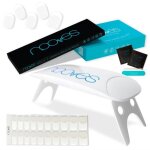 Autocollants � ongles en gel pr�cur� premium designs + lampe uv / led portable 8w - nooves - french