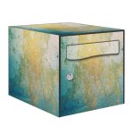 Autocollant sticker d�coration bo�te aux lettres texture mur peinture kit complet 5 faces