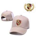 Autocollant de voiture pour porsche 6. 3x5cm avec 1 casquette de baseball chapeau brod� porsche beige ...