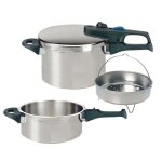 Autocuiseur vapeur - fackelmann - elo praktika plus xl - acier inoxydable 18 / 10 - 22 cm - 3 � 6 litres ...